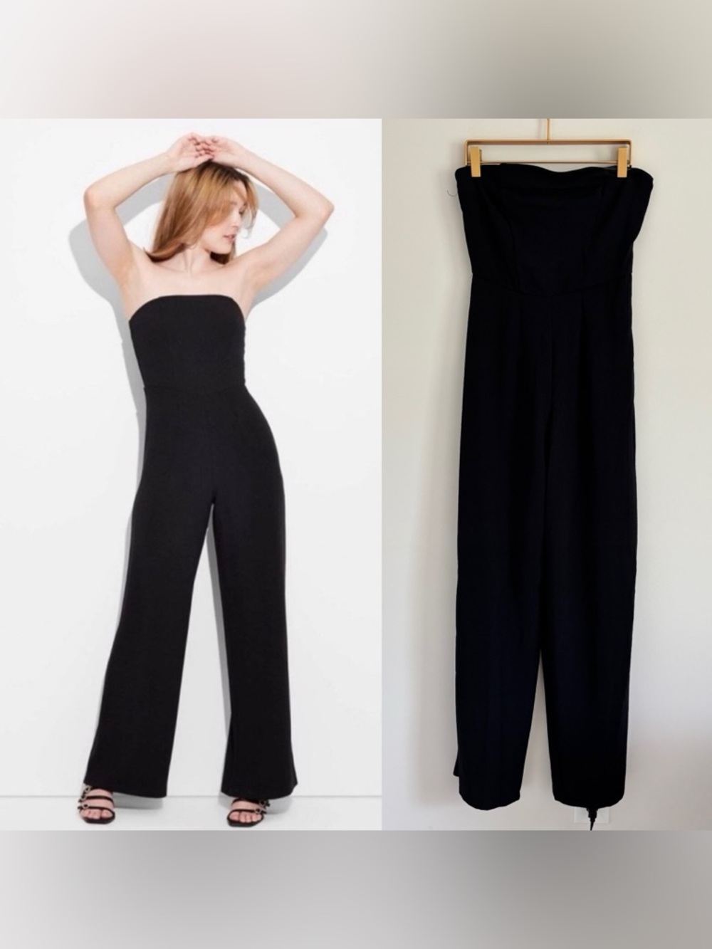 Wild Fable Women's Wide Leg Jumpsuit w/ detachable Strap in Black XS NEW